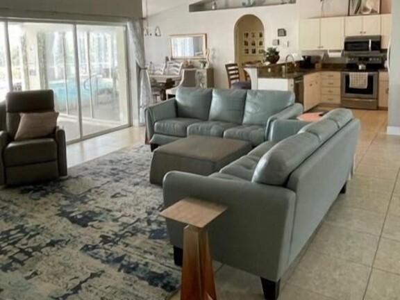 Cozy and inviting living room.