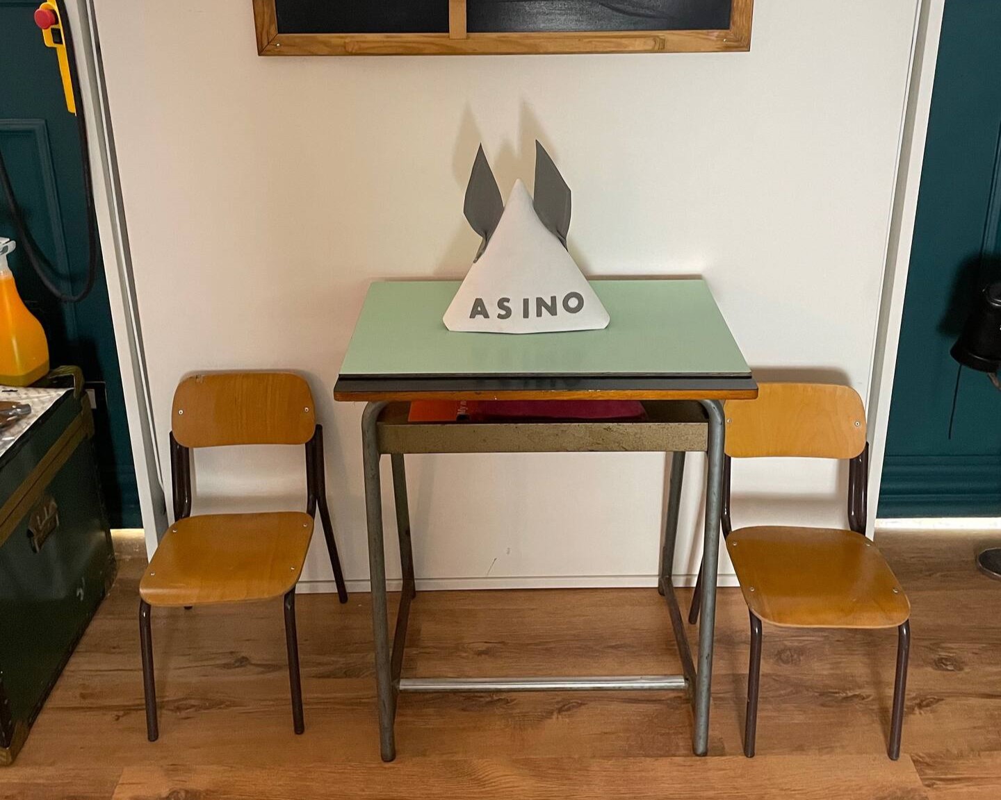 Small dining space for two.